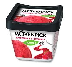 Παγωτό Σορμπέ Βατόμουρο-Φράουλα MOVENPICK 2,4lt (2x2,4lt)