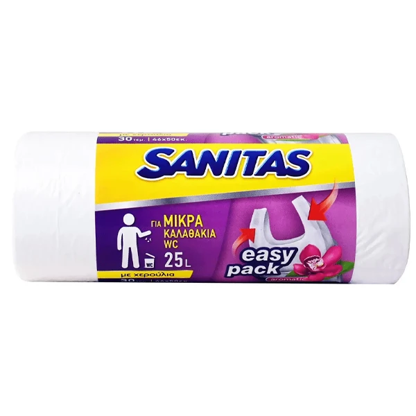 Σακούλες Απορριμάτων Αρωματικές 46x50cm SANITAS 30τμχ