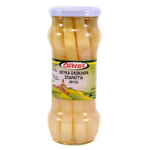 Σπαράγγια Λευκά Ολόκληρα σε Άλμη CARCAR 345gr