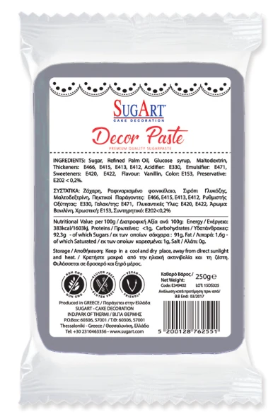 Decor Πάστα (Paste) (Ζαχαρόπαστα) Γκρι SUGART 1kg