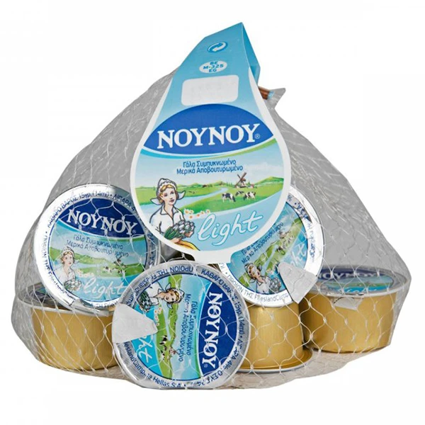Γάλα Εβαπορέ σε Μερίδες Light ΝΟΥΝΟΥ 10τμχ (10x15gr)