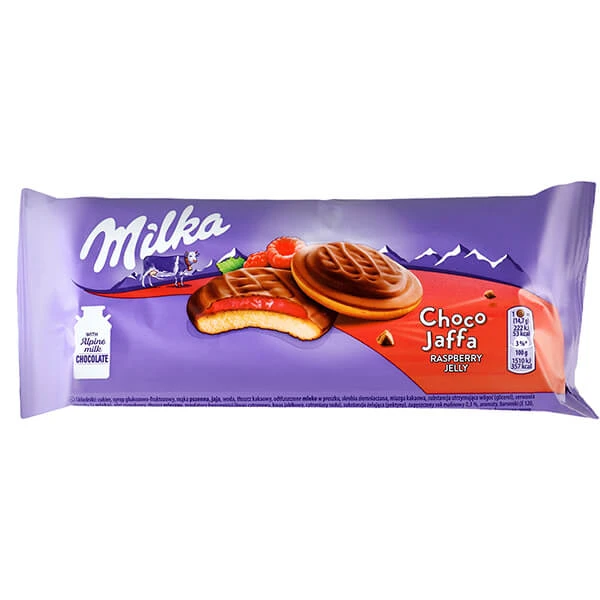 Μπισκότα με Γέμιση Zελέ Bατόμουρο MILKA 147gr