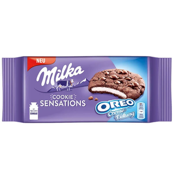 Μπισκότα με Γέμιση Κρέμα Oreo MILKA 156gr