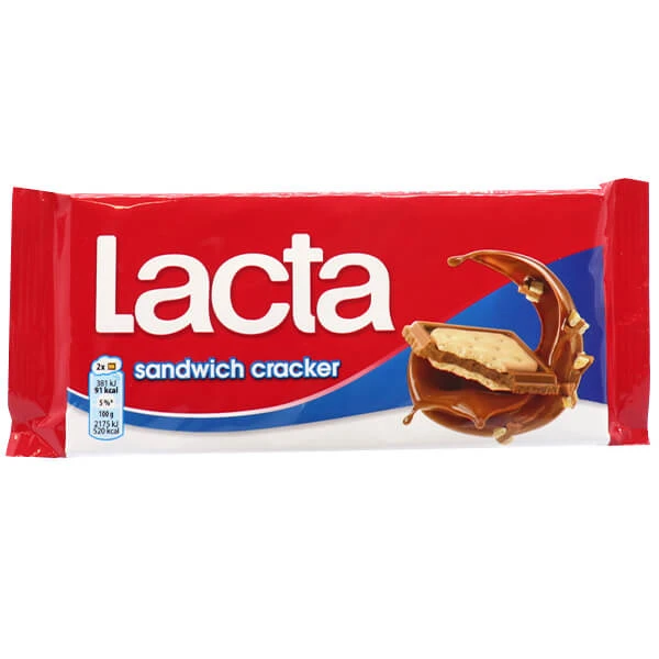 Σοκολάτα Γάλακτος με Μίνι Κράκερ LACTA 87gr