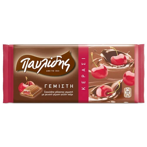 Σοκολάτα με Γέμιση Κεράσι ΠΑΥΛΙΔΗΣ 100gr