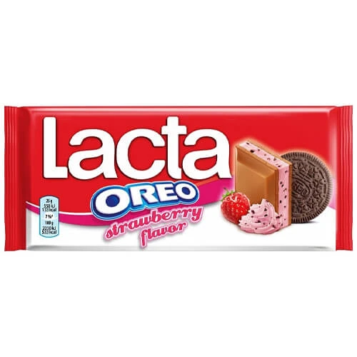 Σοκολάτα με Φράουλα & Oreo LACTA 105gr
