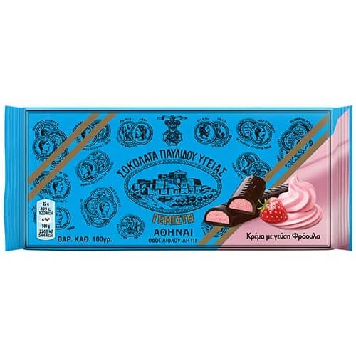 Σοκολάτα Υγείας με Γεύση Φράουλα ΠΑΥΛΙΔΗ 100gr
