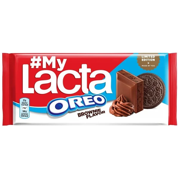 Σοκολάτα με Μπράουνις & Oreo LACTA 105gr
