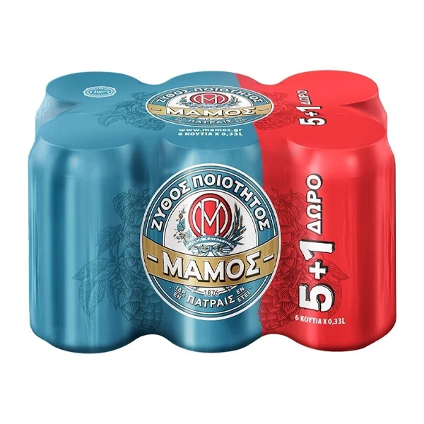 Μπύρα Κουτί ΜΑΜΟΣ 330ml (5+1 Δώρο)