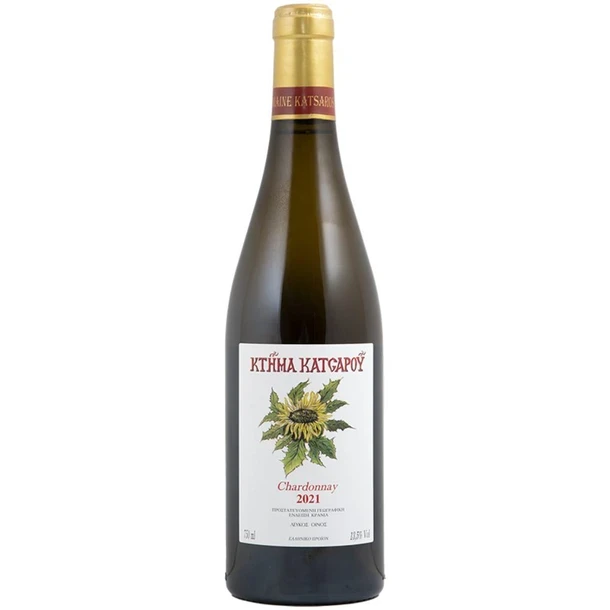 Λευκός Ξηρός Οίνος Chardonnay ΚΤΗΜΑ ΚΑΤΣΑΡΟΣ 750ml