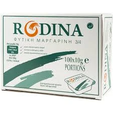 Μαργαρίνη σε Μερίδες RODINA 10gr (100x10gr)