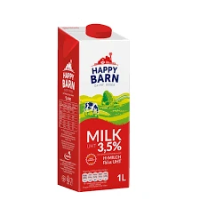 Γάλα Μακράς Διάρκειας 3,5% HAPPY BARN 1lt