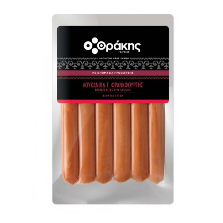 Λουκάνικα Φρανκφούρτης ΘΡΑΚΗΣ ΓΕΥΣΕΙΣ 700gr