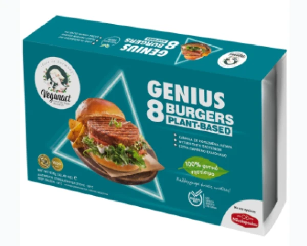 Μπιφτέκι Φυτικό Burger Genius NIKOLOPOULOU 920gr