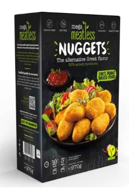 Κοτομπουκιές Κατεψυγμένες Φυτικές MEGA MEATLESS 970gr