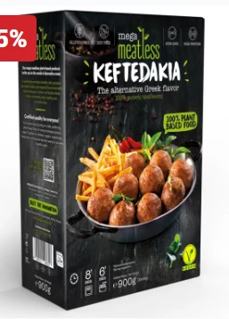 Κεφτεδάκια Κατεψυγμένα Φυτικά MEGA MEATLESS 900gr