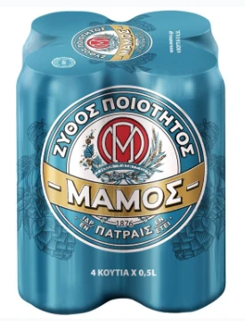 Μπύρα Κουτί ΜΑΜΟΣ 500ml (4x500ml)