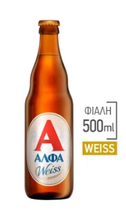 Μπύρα Φιάλη Weiss ΑΛΦΑ 500ml