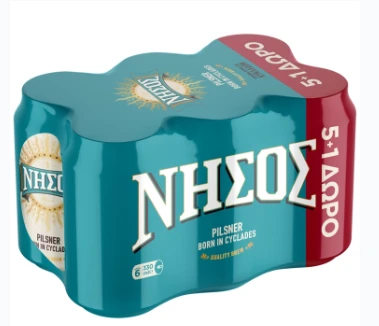 Μπύρα Κούτι Pilsner ΝΗΣΟΣ 330ml (5+1 ΔΩΡΟ)