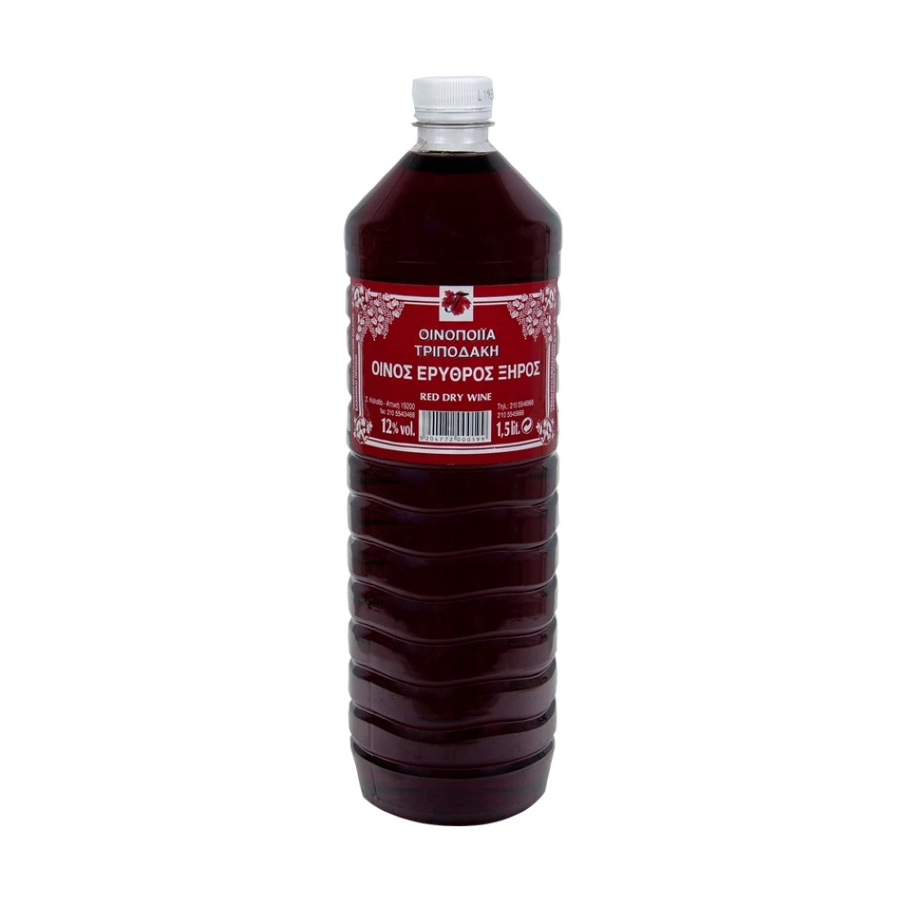 Ερυθρός Ξηρός Οίνος ΤΡΙΠΟΔΑΚΗΣ 1,5lt