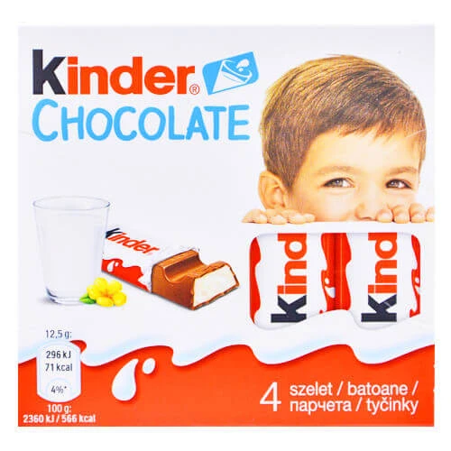Σοκολάτα Μπάρες KINDER 50gr (4x50gr)