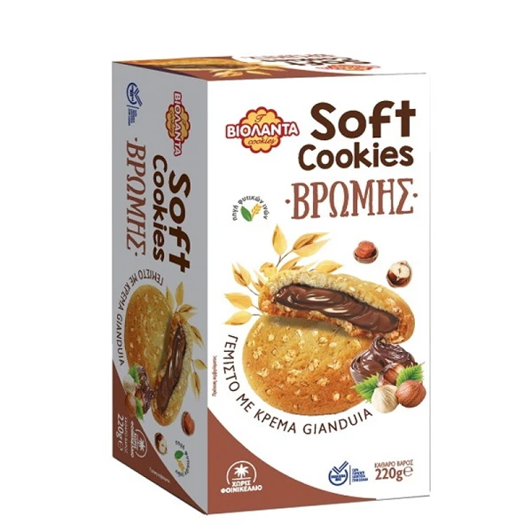Μπισκότα Βρώμης Γεμιστά Soft ΒΙΟΛΑΝΤΑ 180gr