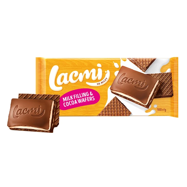 Σοκολάτα Γκοφρέτα Κακάο Lacmi ROSHEN 90gr