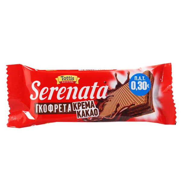 Γκοφρέτα με Κρέμα Κακάο SERENATA 25gr (20x25gr)