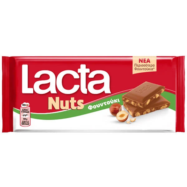 Σοκολάτα με Φουντούκια LACTA 85gr