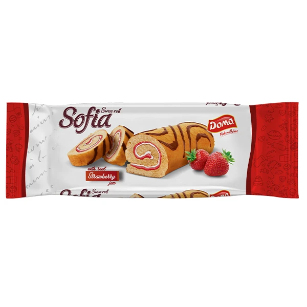 Κέικ Ρολό Φράουλα DOMA SOFIA 200gr