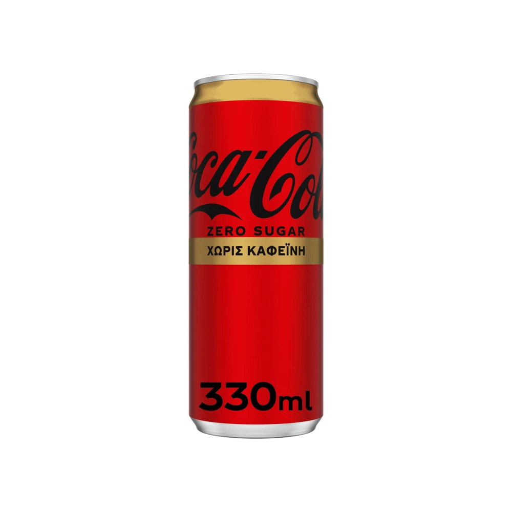 Αναψυκτικό Cola Zero Χωρίς Καφεΐνη COCA COLA 330ml