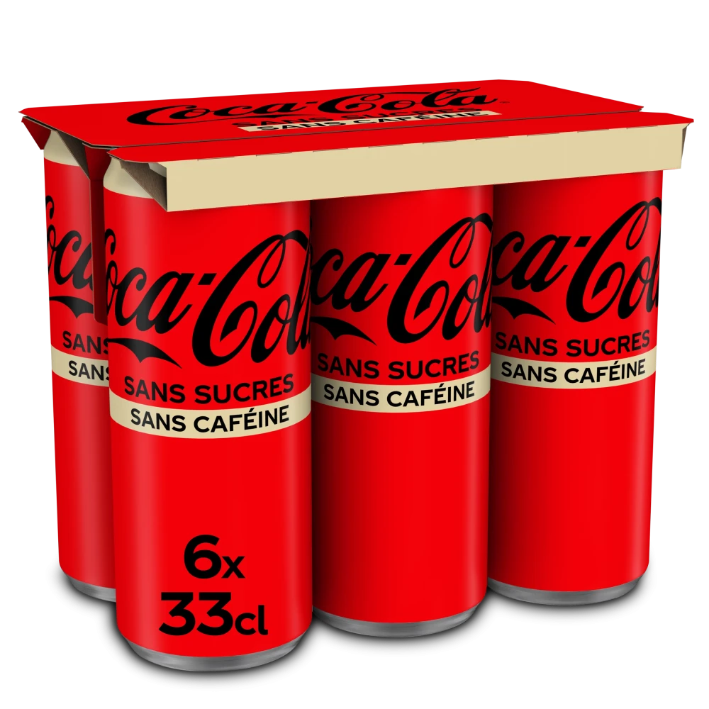 Αναψυκτικό Zero Χωρίς Καφεϊνη COCA COLA 330ml (6x330ml)
