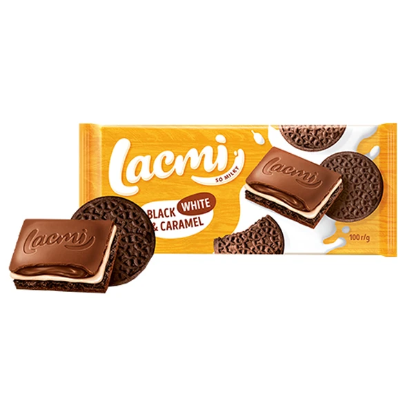 Σοκολάτα Lacmi Ασπρόμαυρη & Καραμέλα ROSHEN 100gr