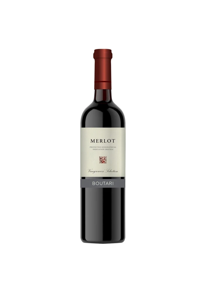 Ερυθρός Ξηρός Οίνος Merlot Boutari ΟΙΝΟΠΟΙΕΙΟ ΜΠΟΥΤΑΡΗ 750ml