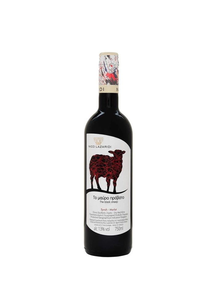 Ερυθρός Ξηρός Οίνος Syrah Το Μαύρο Πρόβατο ΝΙΚΟΣ ΛΑΖΑΡΙΔΗΣ 750ml