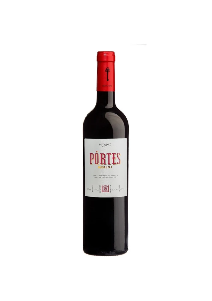 Ερυθρός Ξηρός Οίνος Merlot Portes ΚΤΗΜΑ ΣΚΟΥΡΑ 750ml