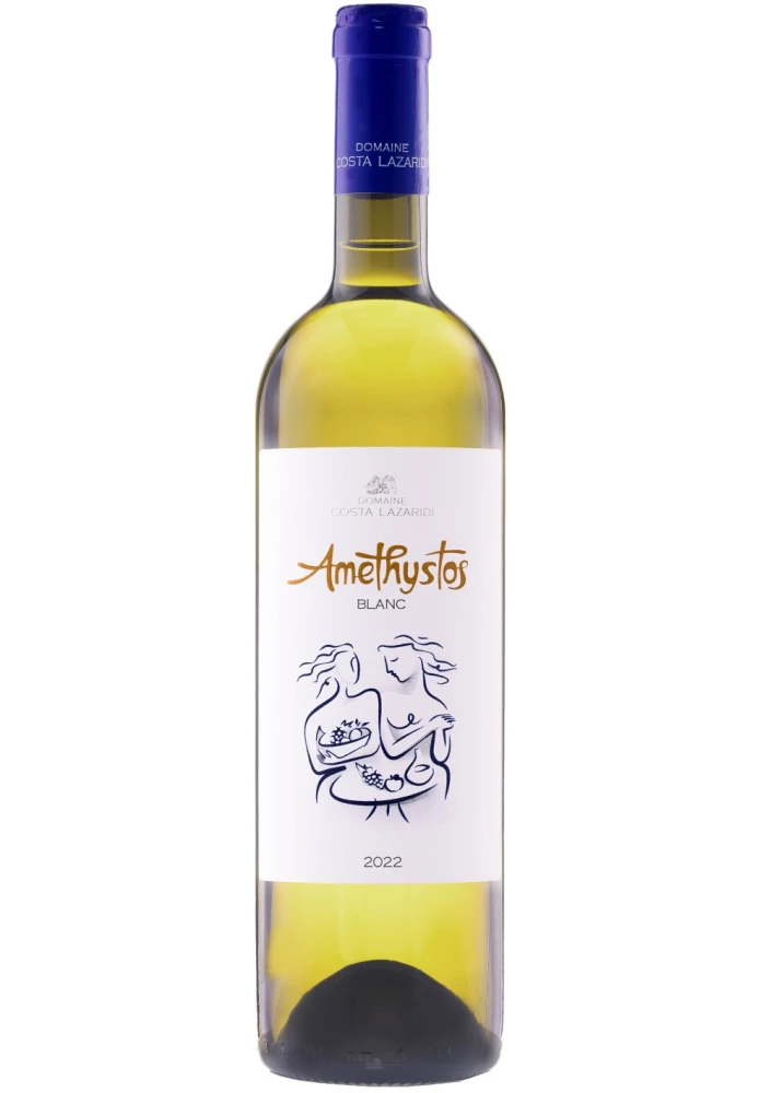 Λευκός Ξηρός Οίνος Αμέθυστος ΚΤΗΜΑ ΚΩΣΤΑ ΛΑΖΑΡΙΔΗ 750ml