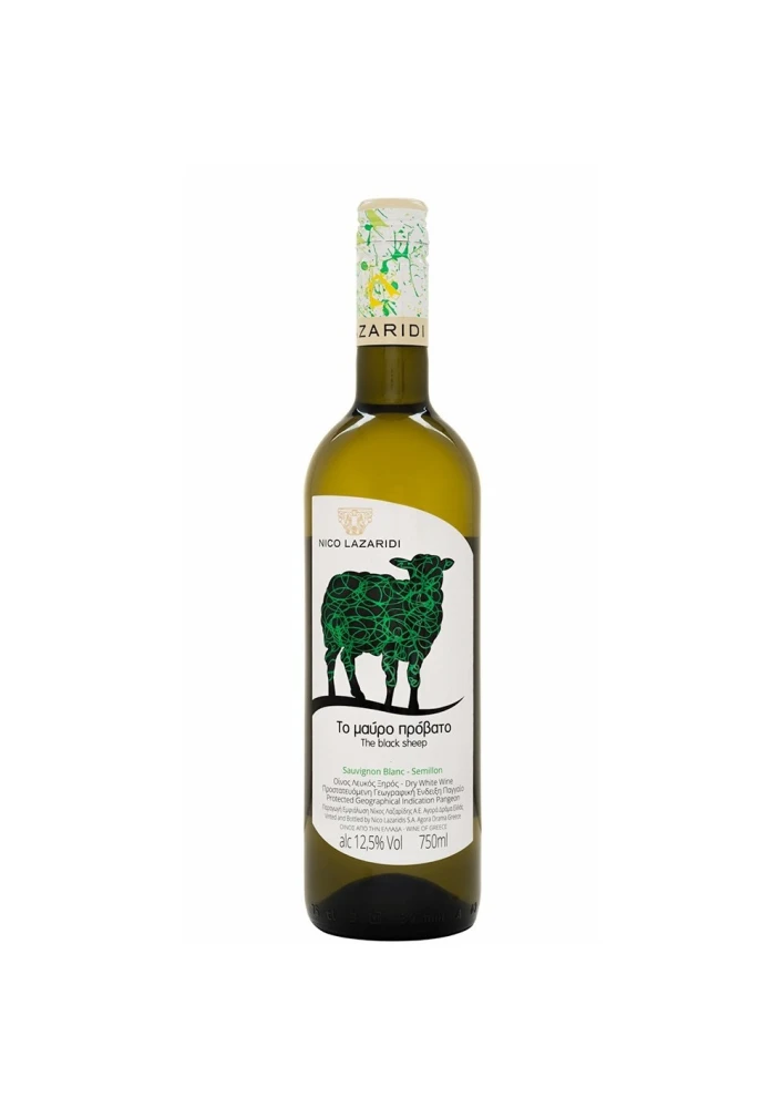 Λευκός Ξηρός Οίνος Semillon Sauvignon Το Μαύρο Πρόβατο ΝΙΚΟΣ ΛΑΖΑΡΙΔΗΣ 750ml