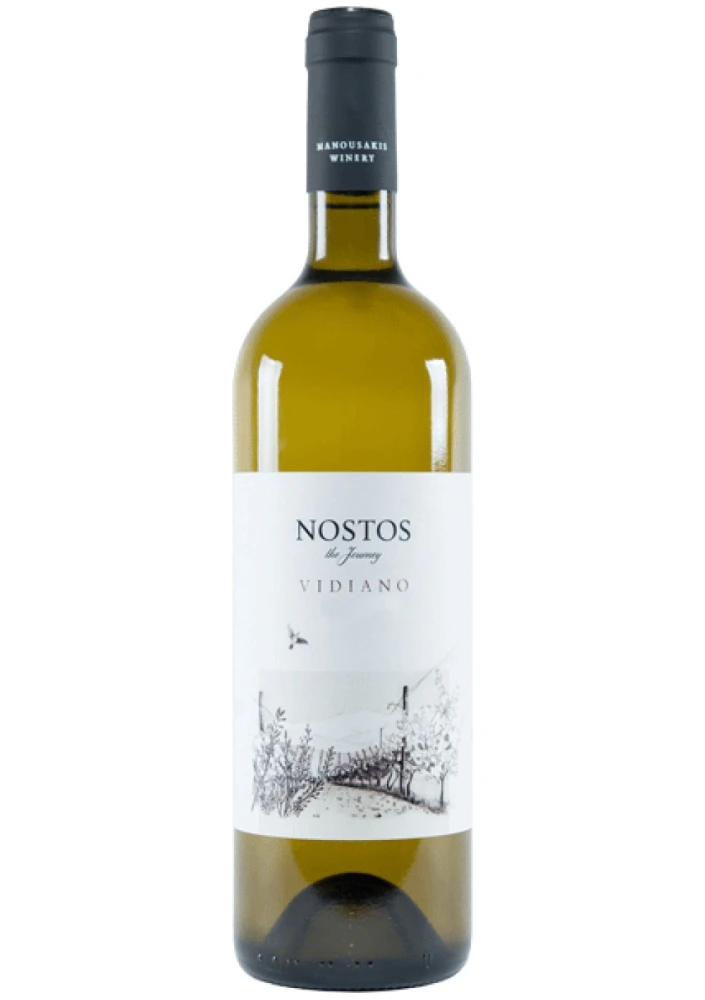 Λευκός Ξηρός Οίνος Βιδιανό Νόστος ΟΙΝΟΠΟΙΕΙΟ ΜΑΝΟΥΣΑΚΗ 750ml