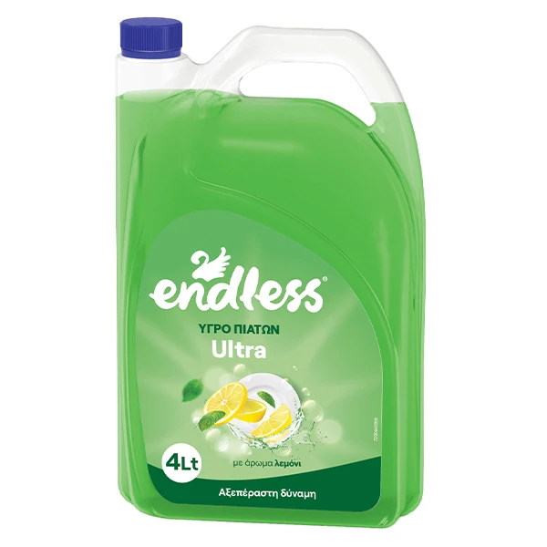 Υγρό Πιάτων Ultra Λεμόνι ENDLESS 4lt