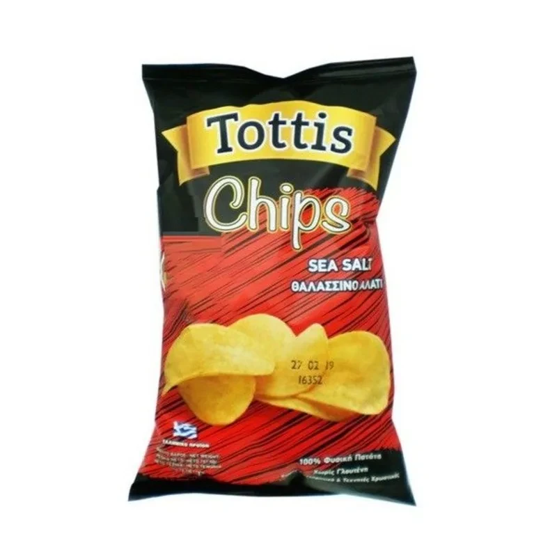 Πατατάκια Chips Αλάτι TOTTIS 25gr (36x25gr)