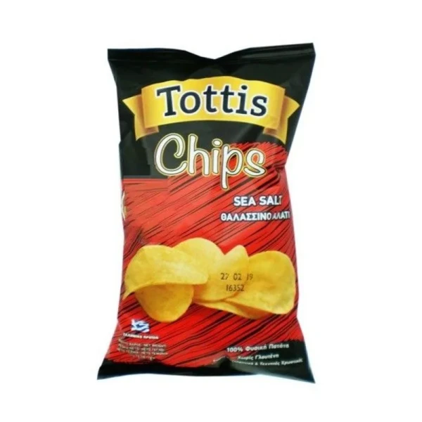 Πατατάκια Chips Αλάτι TOTTIS 25gr (36x25gr)