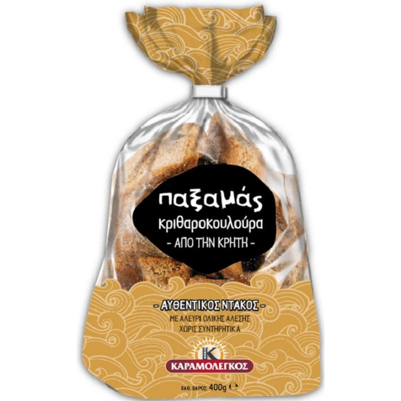Παξαμάς Κριθαροκουλούρα ΚΑΡΑΜΟΛΕΓΚΟΣ 400gr