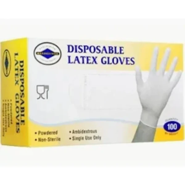 Γάντια Λάτεξ Ελαφρώς Πουδραρισμένα Extra Large ΘΑΛΑΣΣΙΝΟΣ 100τμχ