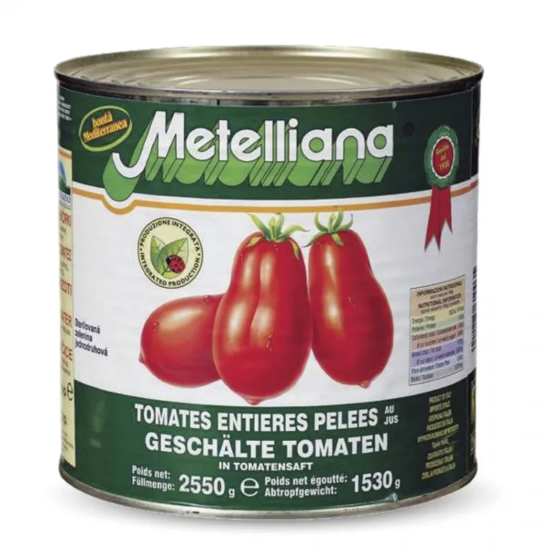Τομάτες Ολόκληρες Αποφλοιωμένες METELLIANA 2,55kg
