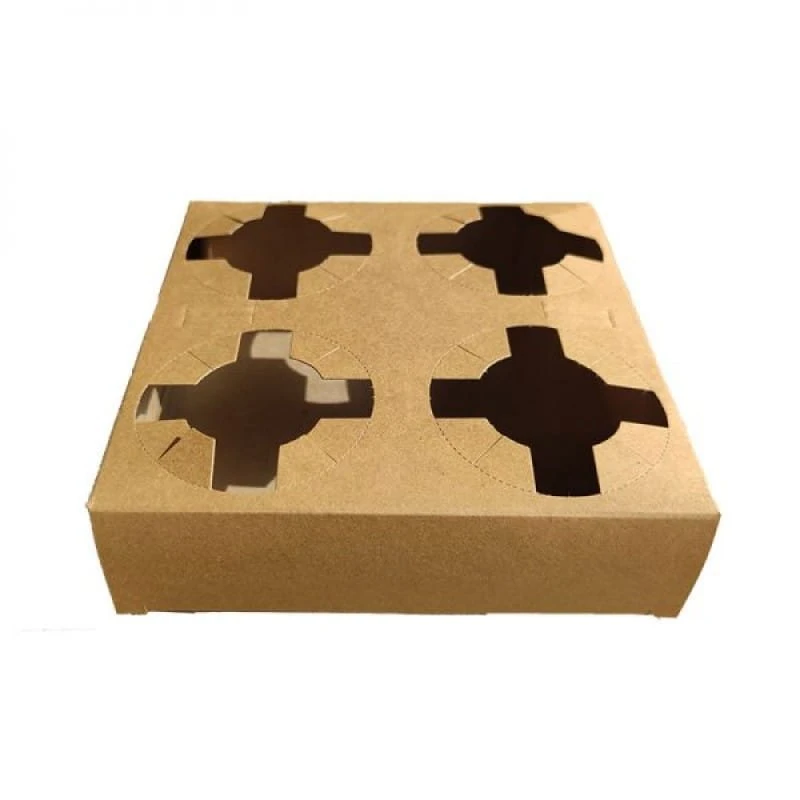 Ποτηροθήκη 4 Θέσεων Kraft 50τμχ