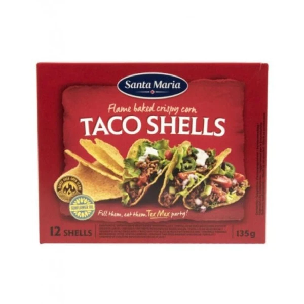 Taco Shells SANTA MARIA 12τμχ (12x135gr)