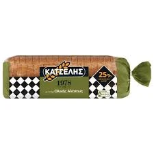 Ψωμί Τοστ Ολικής Άλεσης Μεγάλες Φέτες ΚΑΤΣΕΛΗΣ 1kg