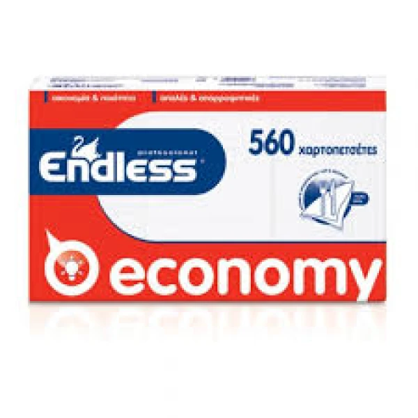 Χαρτοπετσέτα Economy Λευκή Μαλακή ENDLESS 5x560