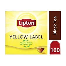 Τσάι Μαύρο Yellow Label σε Φακελάκι LIPTON 100τμχ (100x1,5gr)